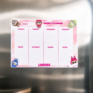 Tablero Semanal Imantado Labubu