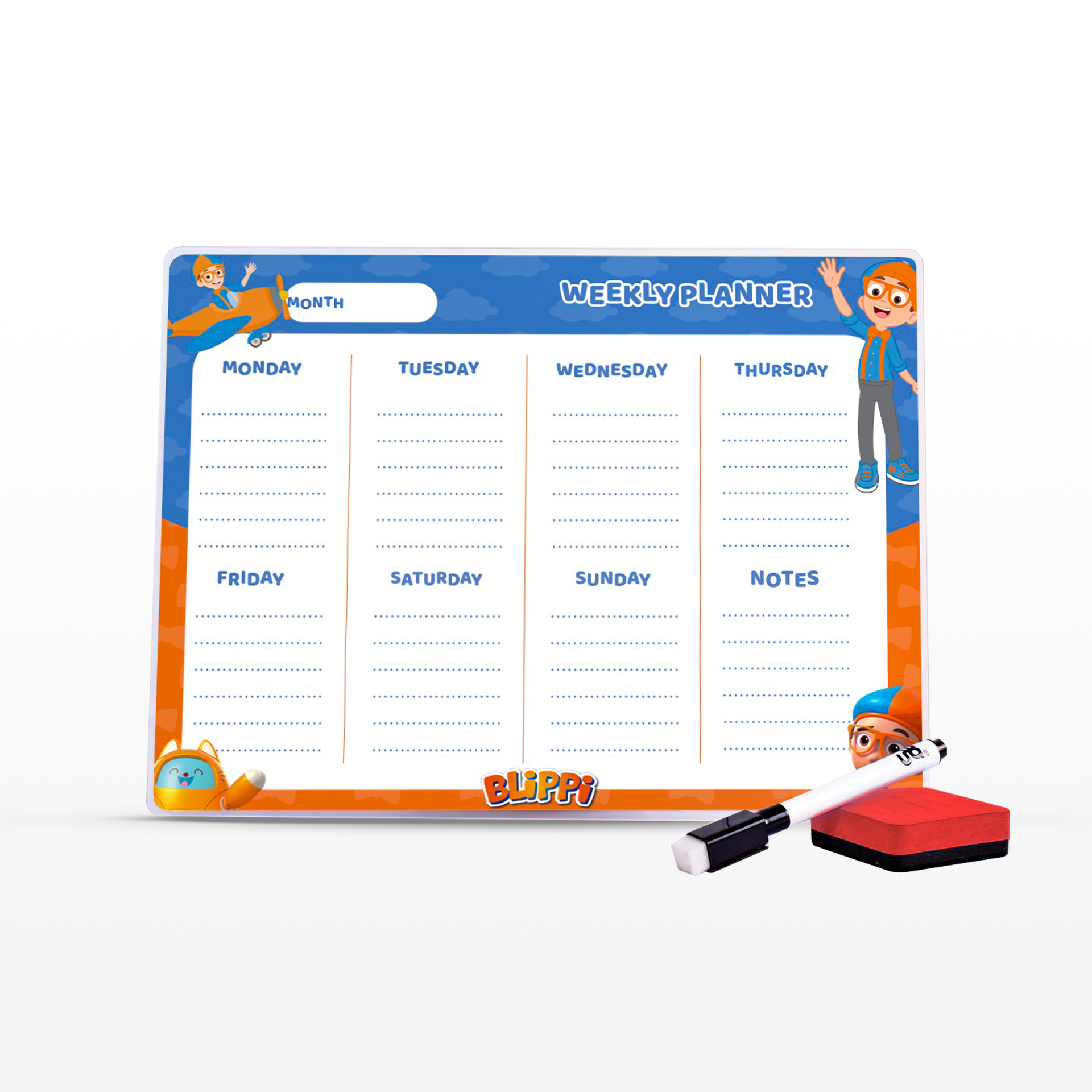 Tablero Semanal Imantado – Blippi