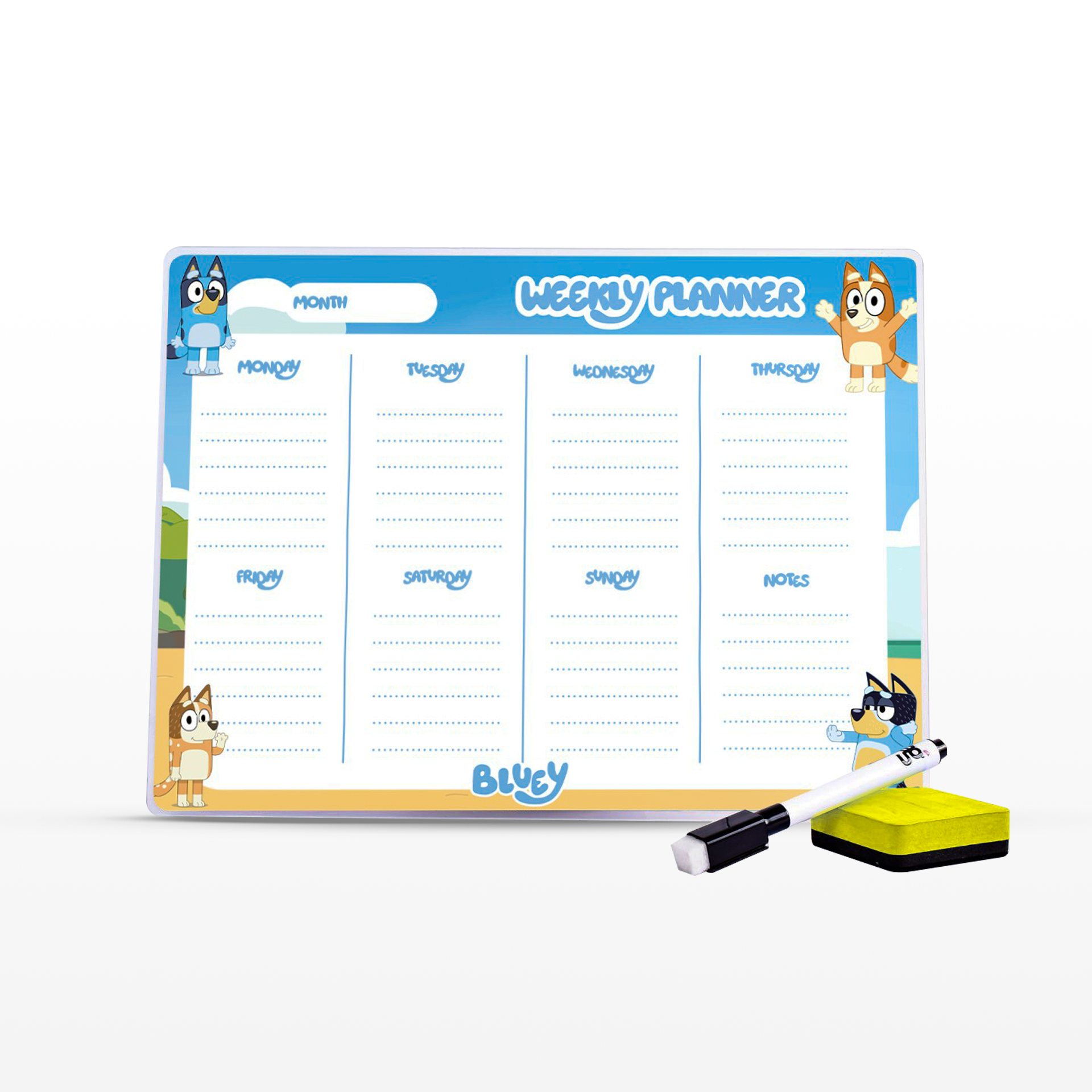 Tablero Semanal Imantado – Bluey