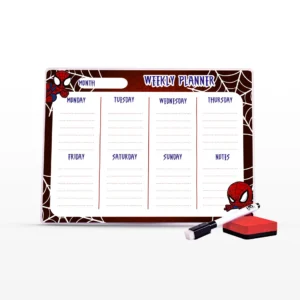 Tablero Semanal Imantado – Spiderman